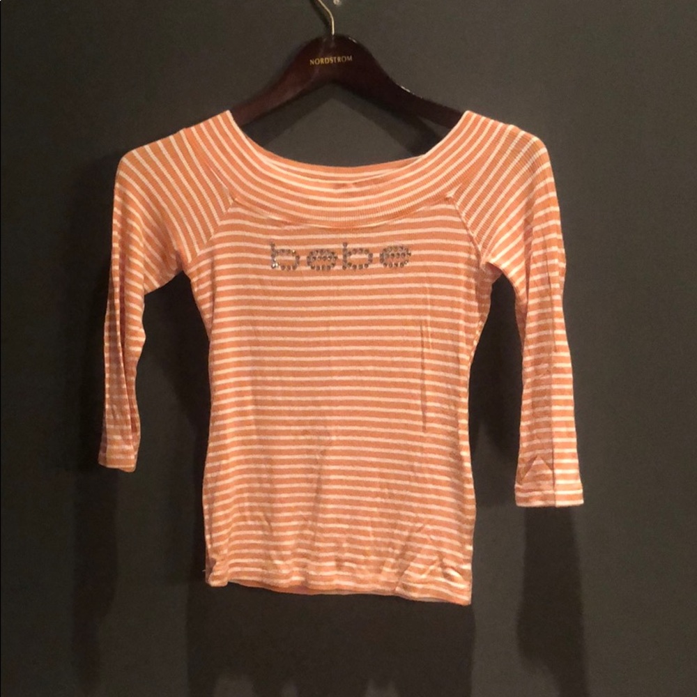 BEBE three quarter sleeve shirt Women’s M